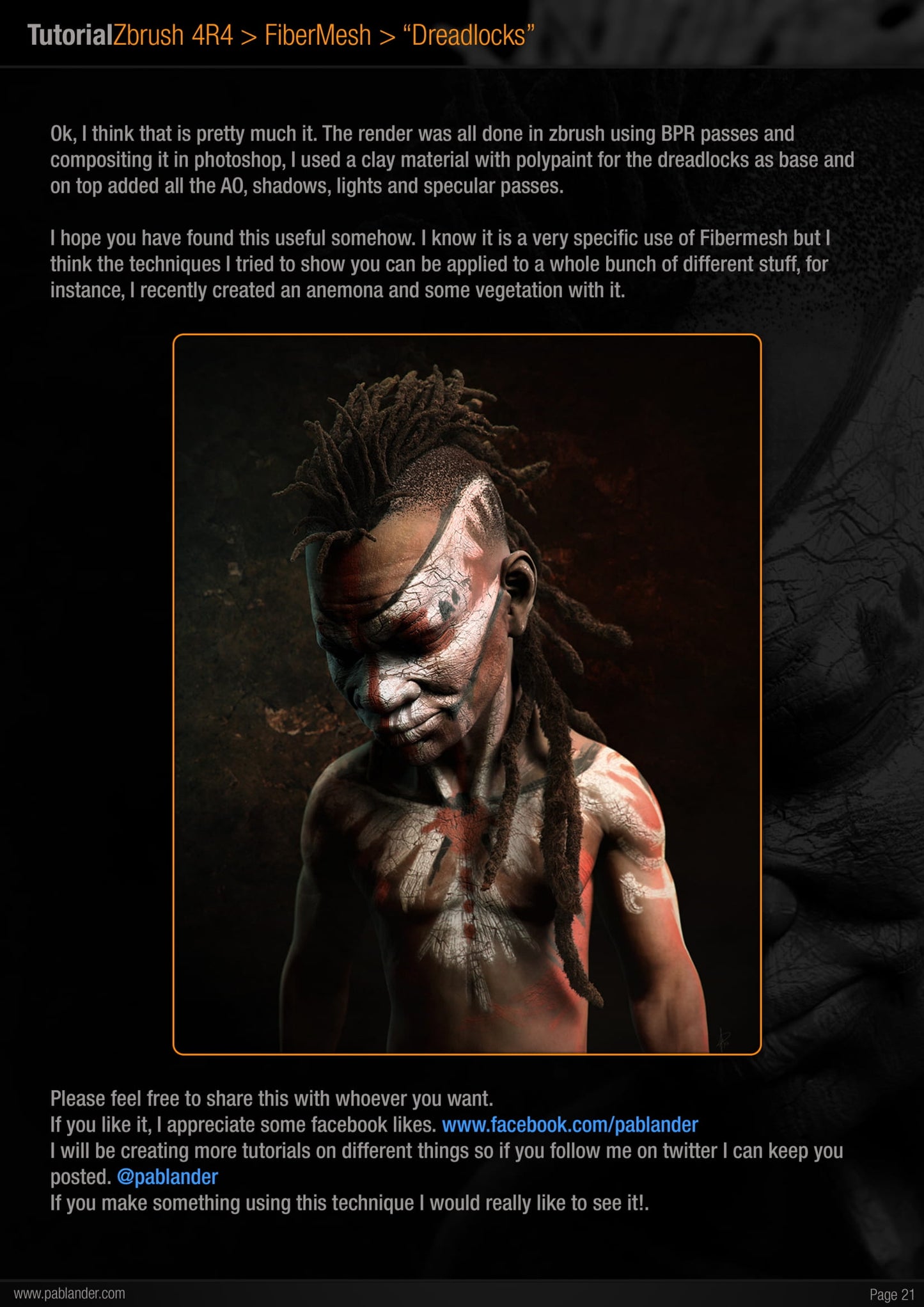 Creating Dreadlocks With Fibermesh