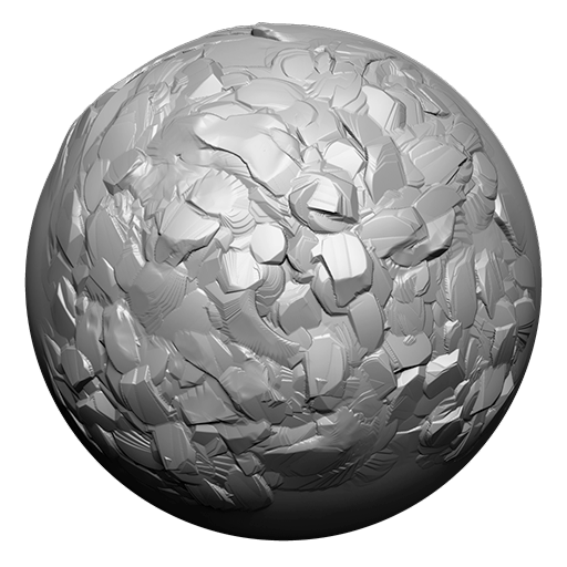 ZBrush Double Action Brushes - Simple Rocks PACK