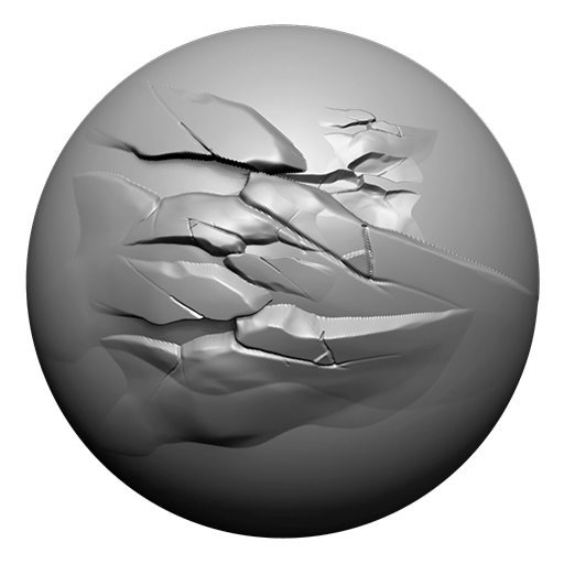 ZBrush Double Action Brushes - Simple Rocks PACK