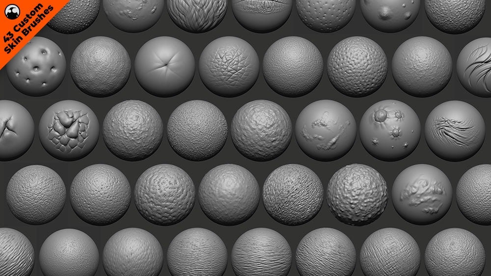 ZBrush Skin Brushes Pack