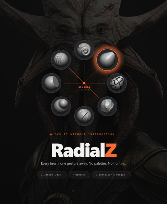 RadialZ - Radial brush menus for ZBrush