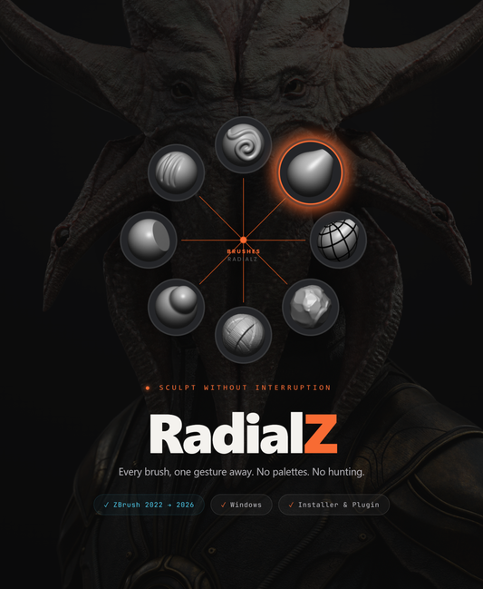 RadialZ - Radial brush menus for ZBrush