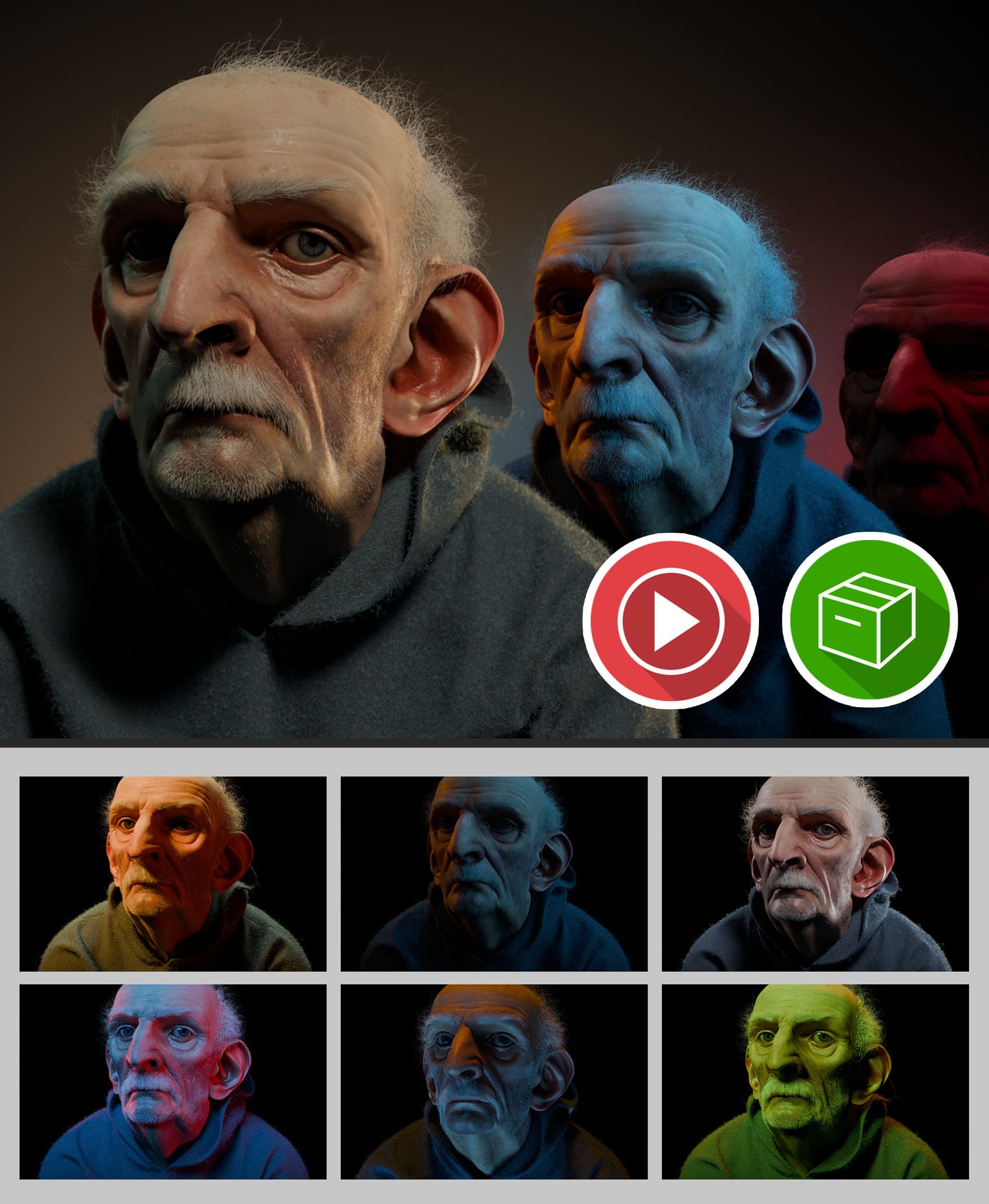 CharLumi Character Lighting Scenes