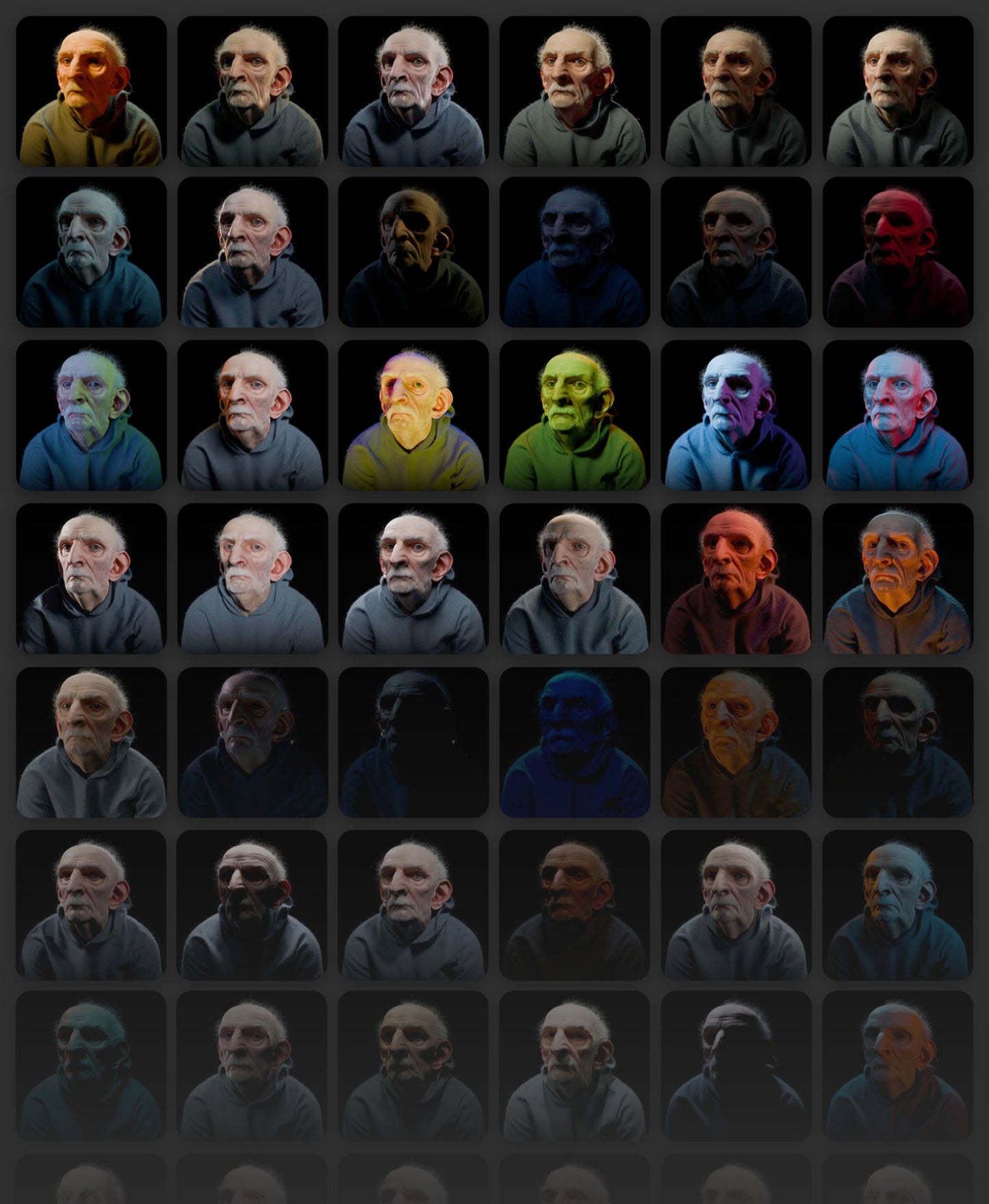 CharLumi Character Lighting Scenes