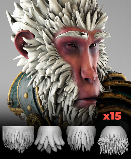 Stylised Hair Brushes - Sculptris Pro