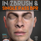 ZBrush Skin Material & Single Pass BPR