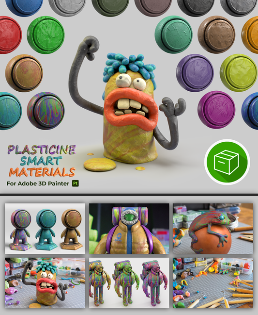 Plasticine Smart Materials for 3D Painter