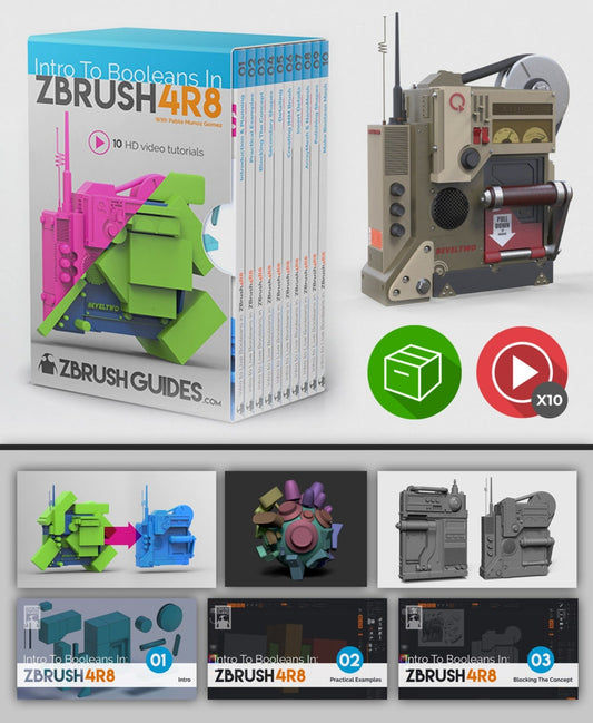 Intro to Booleans in ZBrush 4R8