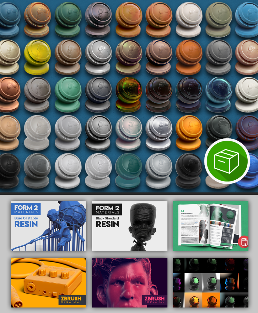 ZBrush FORM Materials Pack – pablander
