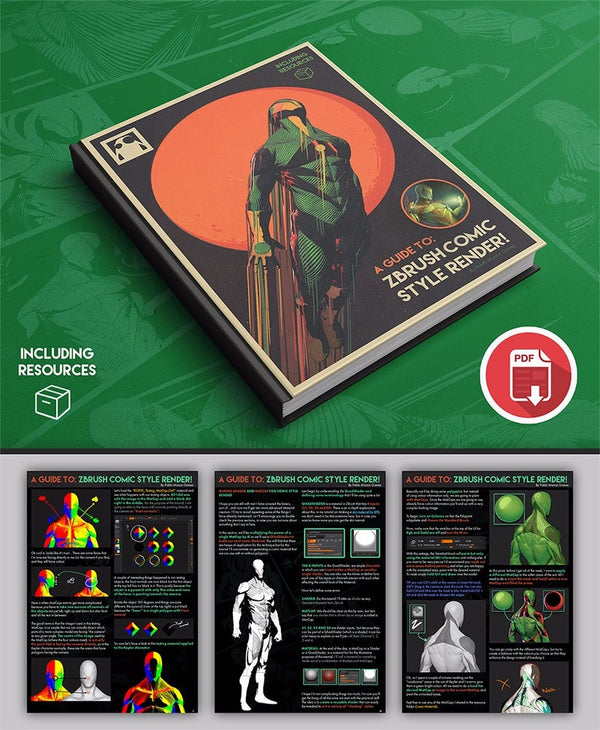 Comic Art Over Rendered A Guide To: ZBrush Comic Style Render – pablander